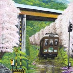 51_桜咲く渡良瀬渓谷鉄道F30号青木道雄（会友）